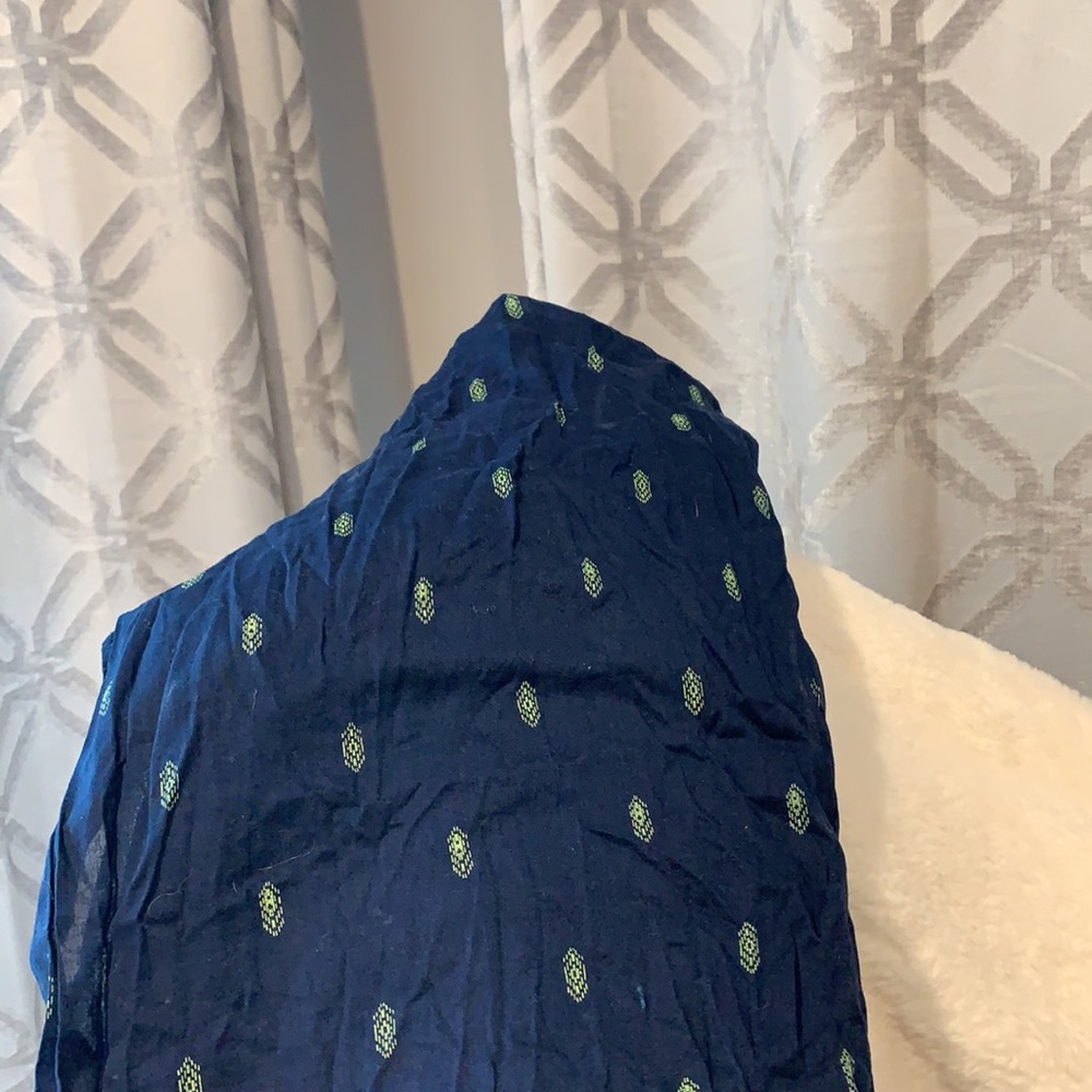 Navy/Green Infinity Scarf - Picture 3 of 3